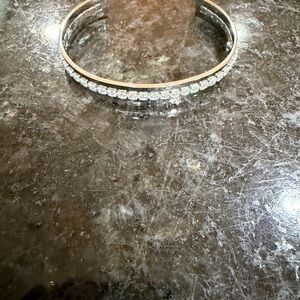 Chic Silver and Pave Women's Bracelet